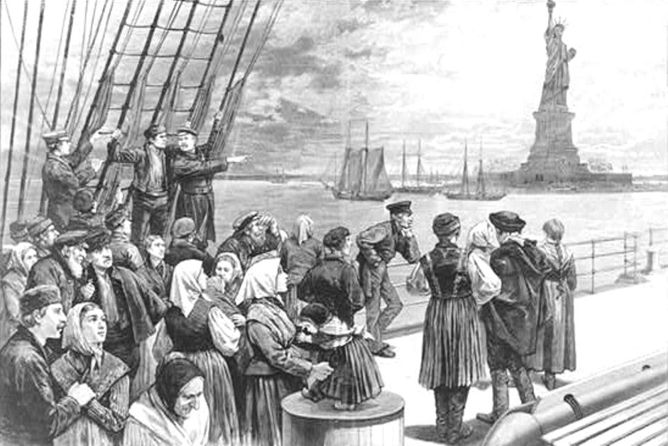 Jan. 2, 1892<a name="statueofliberty"></a> - Ellis Island Opens as Immigrant Entry Checkpoint