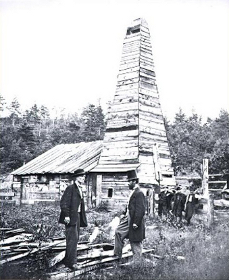 1859 - First Commercial Oil Well Drilled by Edwin Drake in Pennsylvania; Kerosene Begins to Displace Other Lamp Fuels