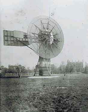 <a name="wind_electricity_1888"></a>1888 - First Windmill to Generate Electricity Developed in Cleveland, Ohio